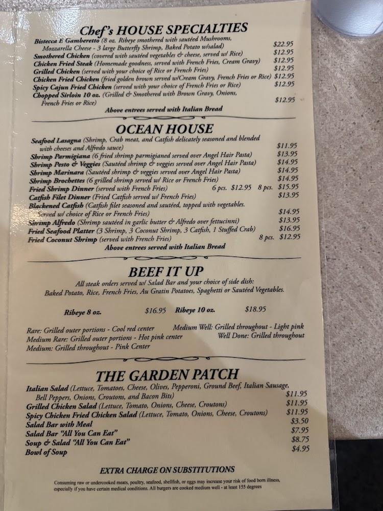 Pizzini's Italian Restaurant Menu image 3