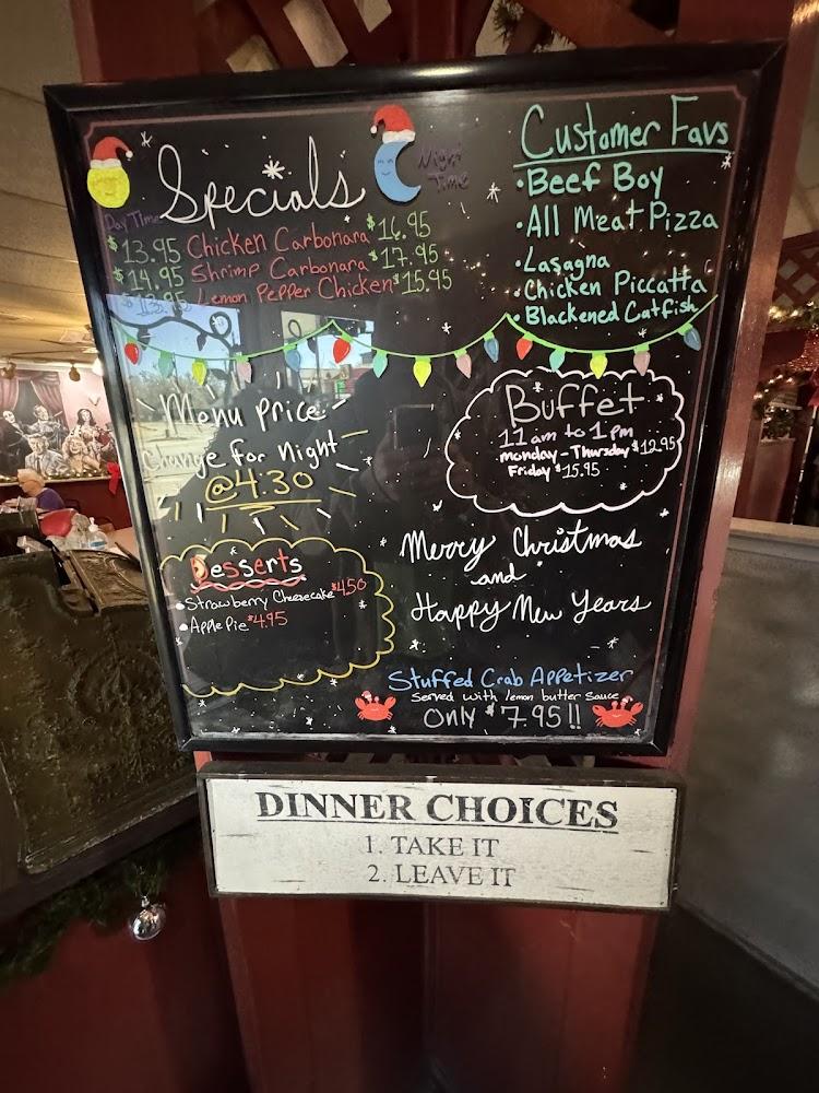 Pizzini's Italian Restaurant Menu image 4